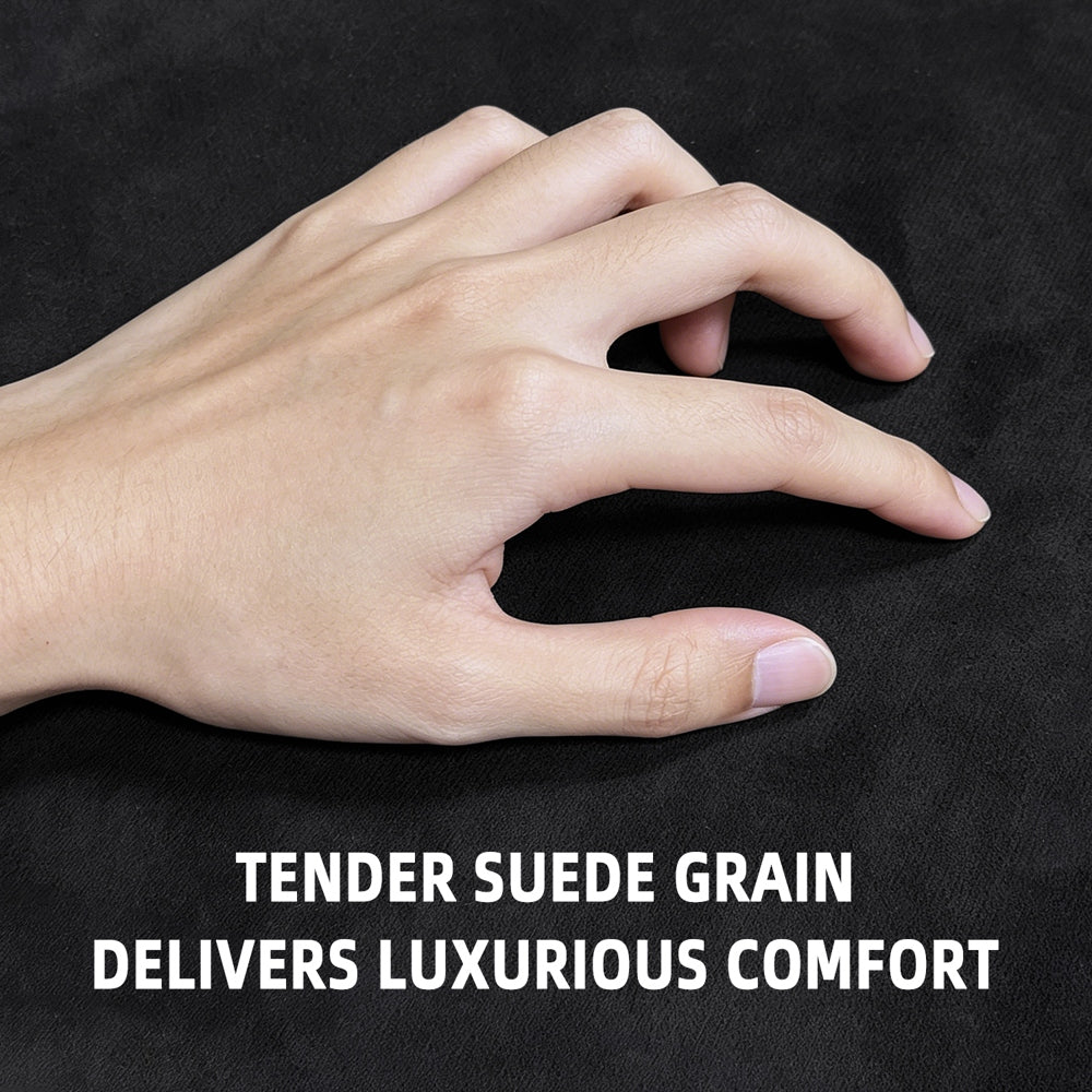 Self-adhesive suede cloth in 40×140cm size. Designed for partial automotive interior wrapping. Perfect for door panels, wheel arch trims, small decorative parts and touch-up modification.